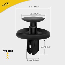 Lecctso 40PCS Bumper Clips, Car Clips, Car Push Retainer Clips & Auto Fasteners Assortment Replace #90467-07201 Compatible with Toyota 4Runner Camry Corolla Highlander Tundra, Lexus ES GS LS RX