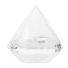 Candies Box Diamond Shaped Clear Jar Transparent Plastic Candy Storage