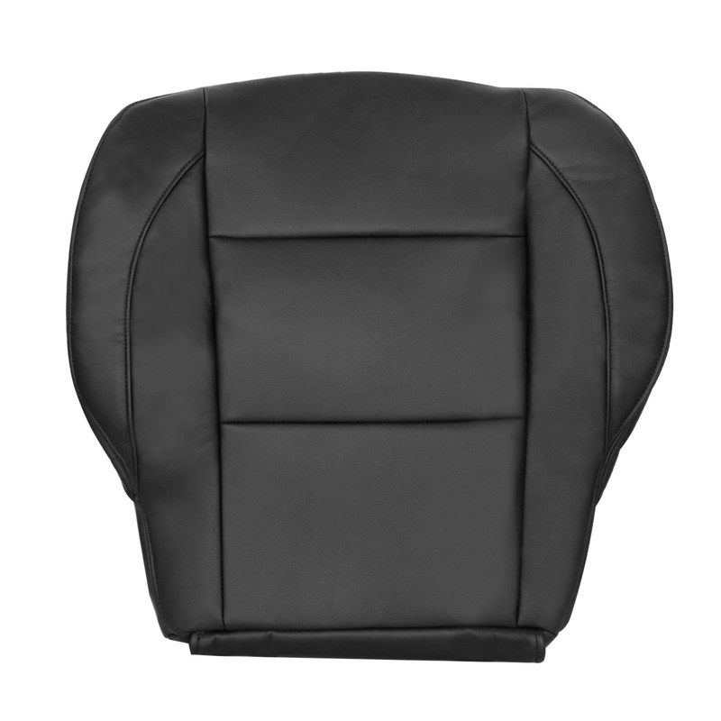 Vigoraze Driver & Passenger Bottom Leather Replacement Seat Covers Black