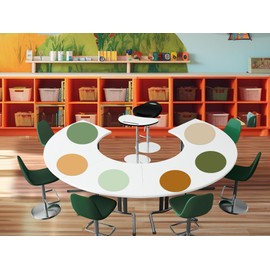 Lincia 12 Pcs Dry Erase Dots for Classroom Table 12 '' Large Dry Erase Circles Spots Wall Whiteboard No Staining Sticker Classroom Decorations Elementary for School Must Have