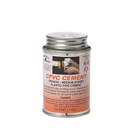 Black Swan 07185 CPVC Cement - 4oz, Orange, Medium Bodied - High Strength Cement for CPVC Pipe & Fittings - Compatible with PVC Cement and Primer