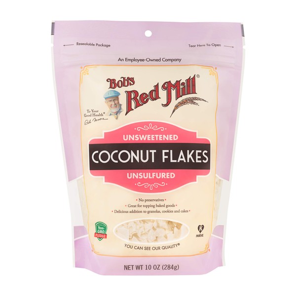 Bob's Red Mill Unsweetened Flaked Coconut, 10 Ounce