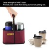 Beautyflier Drink Carrier with Handle for Delivery Reusable Insulated Coffee