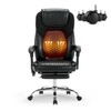 MALOL Massage Office Chair with Heat and Footrest –Reclining Desk