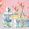 Blue Rose and Washi Tape Set 12 Rolls Floral Decorative