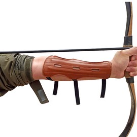 ZAHD Archery Arm Guard Forearm Leather Arm Guard for Archery Hand Protection for Archery Recurve Bow Leather Protector for Forearm Protection and Comfort for Archery