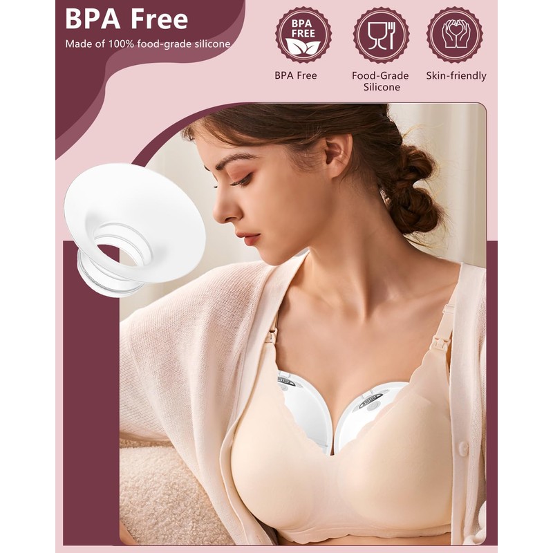 10pcs Flange Insert 13/15/17/19/21mm*2 pcs Compatible with Compatible with Momcozy