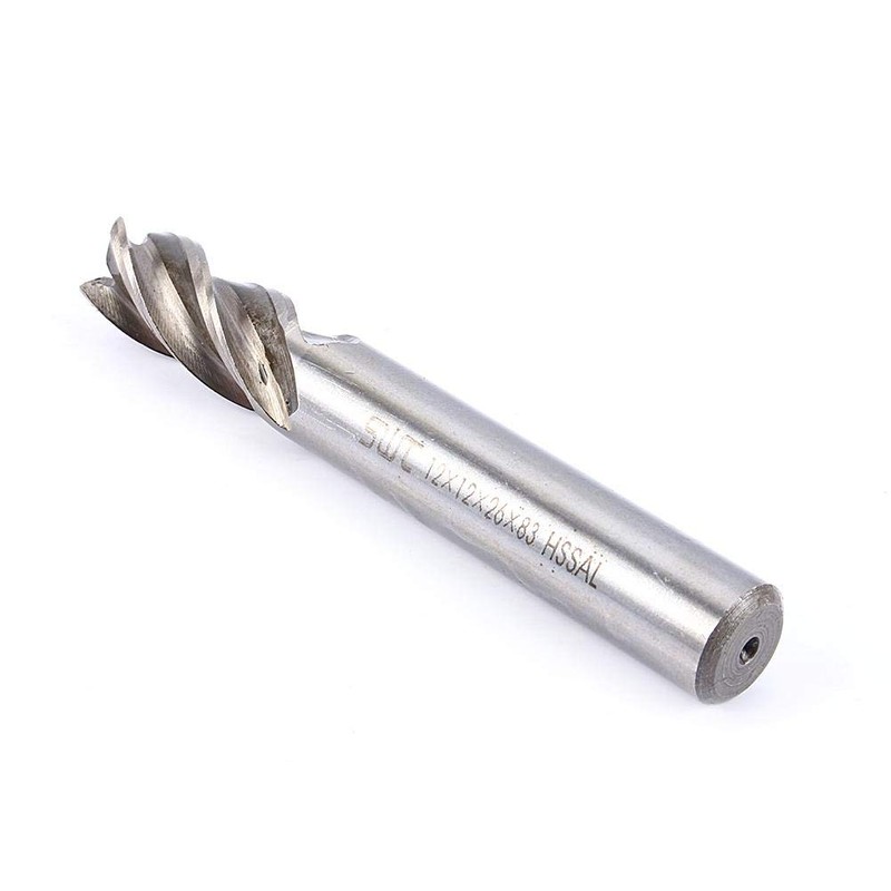12mm 4 Flutes End Mill, 1 Piece Straight Shank End