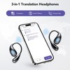 AHEYE XP7 AI Translation Earbuds, 3-in-1 Language Translator Earbuds Real