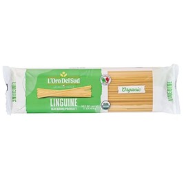 Organic Linguine, (16 oz x 4 Pack), Italian Pasta, Durum Wheat, Premium Quality, Product of Italy, L'Oro del Sud
