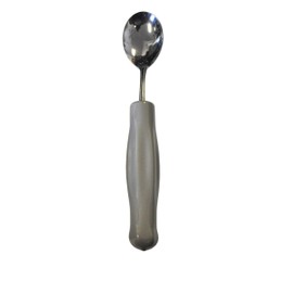 Kinsman Enterprises 11545 Weighted Gray Vinyl Handle Stainless Steel Soupspoon