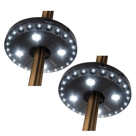 OYOCO Patio Umbrella Light 3 Brightness Modes Cordless 28 LED Lights at 200 lumens-4 x AA Battery Operated,Umbrella Pole Light for Patio Umbrellas,Camping Tents or Outdoor Use(28LED Bright White)