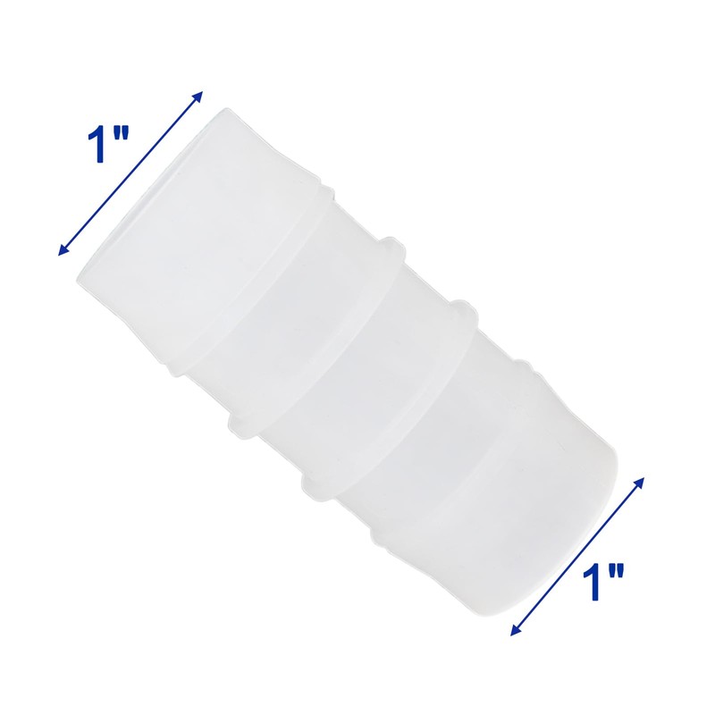 Plastic Hose Barb Fitting, 1" x 1" Pipe Connectors，Barbed Splicer