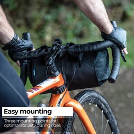 BBB Cycling Bike Handlebar Bag Folding Bike Bag 10L Waterproof Bikepacking Pouch with Shoulder Strap Lightweight Dry Bag Bicycle Bag Accessories FrontFellow BSB-141