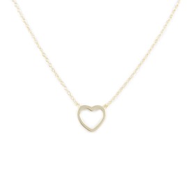 925 Sterling Silver Golden heart necklace