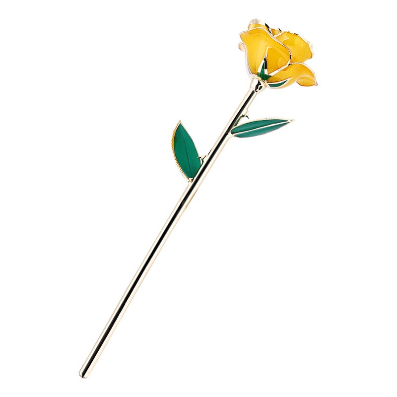 Gold Dipped Rose Flowers Love Gift for Girlfriend Birthday Christmas