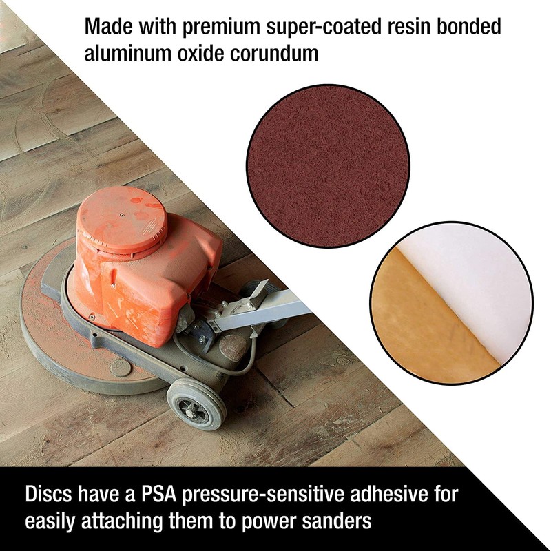 Utoolmart PSA Sanding Discs, 5-inch 150 Grits Self Stick Adhesive