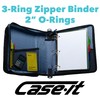 Case-it Universal Zipper Binder | 2-Inch O-Rings, 13-Inch Laptop/Tablet Padded