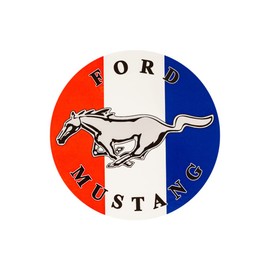 Ford Mustang Logo Vinyl Sticker - 4" Round