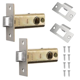2 Sets 45mm Tubular Latch Tubular Door Mortice Latch Tubular Mortice Latches Tubular Latch Compatible with Various Door Lock Handles