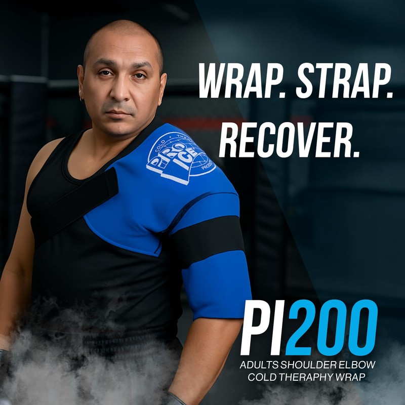 PRO ICE Shoulder Elbow Ice Therapy Wrap - Excellent for