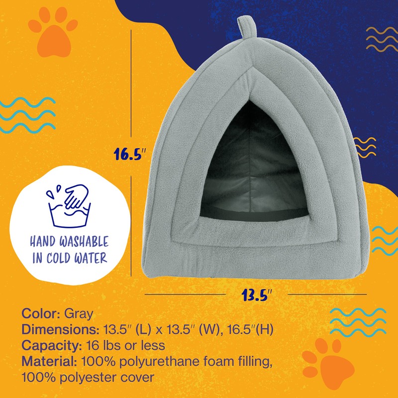 Pyramid Cat Bed - Cat Houses for Indoor Cats with