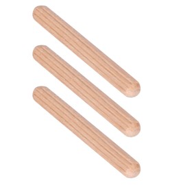 50PCS Cabinet and Furniture Dowel Pins, Hardwood Grooved Fluted Dowels for Drawers, DIY Craft, Shelf Assembly, And Woodworking Projects