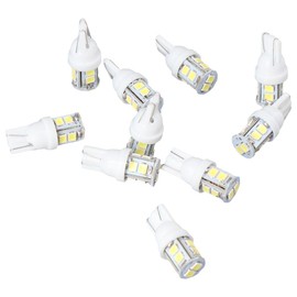 napkery 10Pcs T10 Bright White Map Dome License Plate Light Reading Light Insert Bubbles 5730 5SMD LED Bulb
