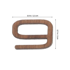 MAGICLULU DIY Wall Clock Numbers Kit Small Arabic Numerals with Round Dots Solid Walnut Versatile Accessories for Quartz Clock Assembly Create Unique Farmhouse Decor