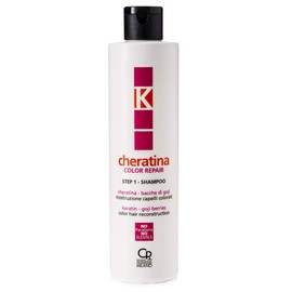 K-Cheratina Colour Repair Shampoo with Cheratina - Ricostruzione a Base di Cheratina per Capelli Colorati e Decolorati - Formula Arricchita con Estratto di Bacche di Goji - Step 1 - Bottle da 250 ml