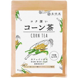 Kihoya Deep Deep Corn Tea, 0.2 oz (4 g) x 80 Packets, (Original Manufacturing Method Makes Different Richness), Tea Bag, Cold Brewing Available, No Caffeine Residue Detected