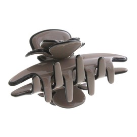 Vingtaine H7200-MOC-Mocha Camellia Mini Vance Clip, Rose Decorative, Office Hair Accessory