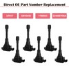 Set of 6 Ignition Coil Pack and Spark Plugs for