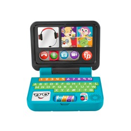 Fisher-Price Mi Primer Laptop de Aprendizaje Ríe y Aprende con Luces y Sonidos para Bebés de 6 Meses