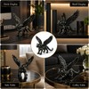 3D Printed Animal Winged Leopard Purple for Desk (Black)