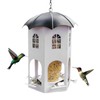 Metal Bird Feeder,Metal Finch Feeder Waterproof - Weatherproof Feeding Station,