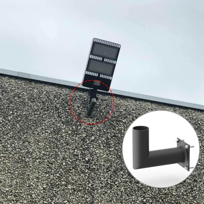 CHIUER 90° Perpendicular Tenon Adapter Square Pole Wall Mount Bracket