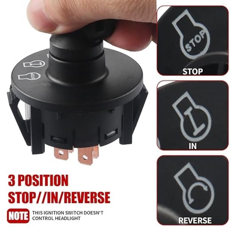 117-2221 137-4100 Mower Ignition Switch 3 Postion with Key for