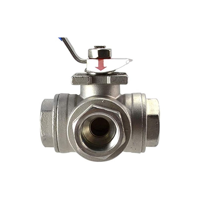 Megairon 3/4" NPT Female T-Type Ball Valve with Heavy Duty