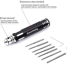 YoungRC Prime Model Scriber Resin Carved Scribe Line Hobby Cutting Tool For Gundam Model Chisel 7 Blades 0.1/0.2/0.4/0.6/0.8/1.0/2.0mm