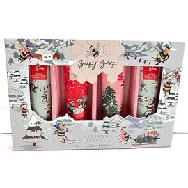 Heathcote & Ivory Busy Bees Vegan Honey Holiday Shower Gel 4pc Set
