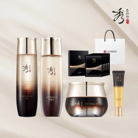 Sooryehan [TV Product] Sooryehan Jau Luxury Jean Basic Set (Skin/Lotion/Cream/Anti-Cream/Mask) / [TV상품]수려한 자우 럭셔리 진 기초세트(스킨/로션/크림/안티크림/마스크)