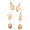 Logbuch-Verlag 2 Garlands Autumn Decoration Acorns Wooden Pendant or Table