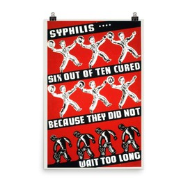 Vintage Poster - Syphilis 1645 - Premium Luster Photo Paper Poster (24x36)