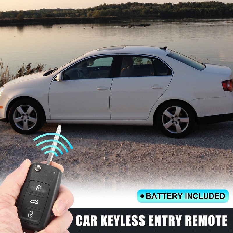 X AUTOHAUX 434MHz 5K0837202AD Keyless Entry Remote Key Fob for