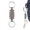 NQEUEPN Titanium Keychain Quick Release, Pull Apart Keychain Detachable Key