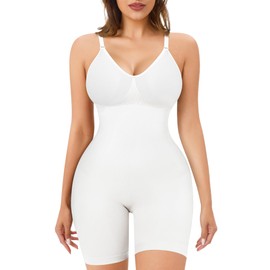 Gotoly Bodysuit Shapewear for Women Full Body Shaper Seamless Tummy Control Mid-Thigh Slimmer