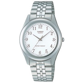 Casio Watch, Collection, Analog Metal, Genuine Japan, White (fine letter), 1 piece, Newest model