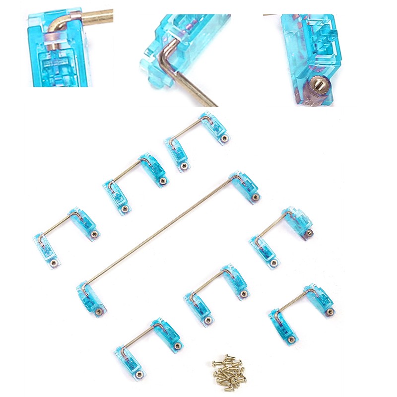 Mechanical Keyboard Stabilizer 2 Specifications with Golden Wire Keycap Accessory