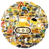 Construction Vehicle Truck Stickers 50PCS for Laptop Bike Luggage Water